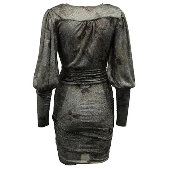 *NWT* ba&sh Metallic Ruched Mini Dress 🛍️ - Picture 3 of 5